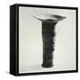 Black Eggshell Pottery Goblet-null-Framed Stretched Canvas