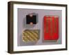 Black Enamel, Coral and Diamond Compact by Cartier-null-Framed Giclee Print