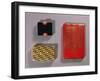 Black Enamel, Coral and Diamond Compact by Cartier-null-Framed Giclee Print