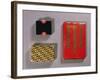 Black Enamel, Coral and Diamond Compact by Cartier-null-Framed Giclee Print