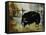 Black Ewe-Rikki Drotar-Framed Stretched Canvas