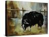 Black Ewe-Rikki Drotar-Stretched Canvas