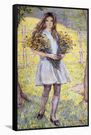 Black-Eyed Susans, 1921-Robert Payton Reid-Framed Stretched Canvas