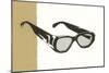 Black Eyeglasses-null-Mounted Giclee Print