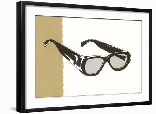 Black Eyeglasses-null-Framed Giclee Print