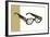 Black Eyeglasses-null-Framed Giclee Print