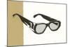 Black Eyeglasses-null-Mounted Giclee Print