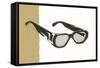 Black Eyeglasses-null-Framed Stretched Canvas