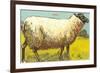 Black-Faced Sheep-null-Framed Art Print