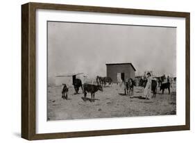 Black Farmers In Oklahoma-George F. Gibbs-Framed Art Print