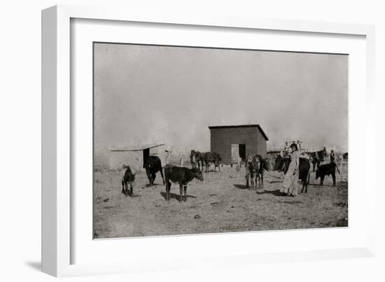 Black Farmers In Oklahoma-George F. Gibbs-Framed Premium Giclee Print