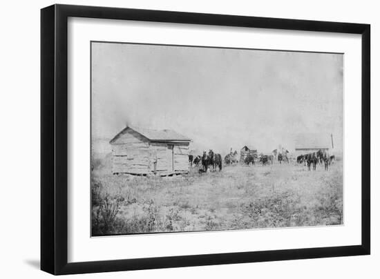 Black Farmers In Oklahoma-George F. Gibbs-Framed Art Print