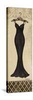 Black Fashion Dress II-Todd Williams-Stretched Canvas