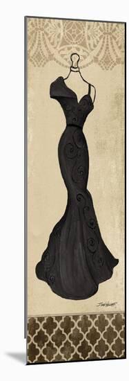 Black Fashion Dress III-Todd Williams-Mounted Photographic Print