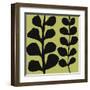 Black Fern on Green-Denise Duplock-Framed Art Print