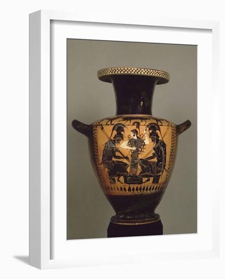 Black Figure Hydria: Achilles and Ajax Playing Dice-null-Framed Giclee Print