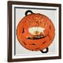 Black-Figure Kylix, Inside View Showing Dionysus in a Boat with a Vine, Exekias, Siren Painter-null-Framed Giclee Print