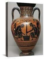 Black-Figure Pottery, Attic Amphora Depicting Achilles and Ajax Playing Dice-null-Stretched Canvas