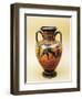 Black-Figure Pottery, Attic Amphora with Heracles and Lion-null-Framed Giclee Print