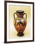 Black-Figure Pottery, Attic Amphora with Heracles and Lion-null-Framed Giclee Print