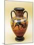 Black-Figure Pottery, Attic Amphora with Heracles and Lion-null-Mounted Giclee Print