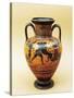 Black-Figure Pottery, Attic Amphora with Heracles and Lion-null-Stretched Canvas