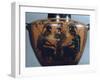 Black-Figure Pottery, Hydria Depicting Achilles and Ajax Playing Dice before Athena-null-Framed Giclee Print