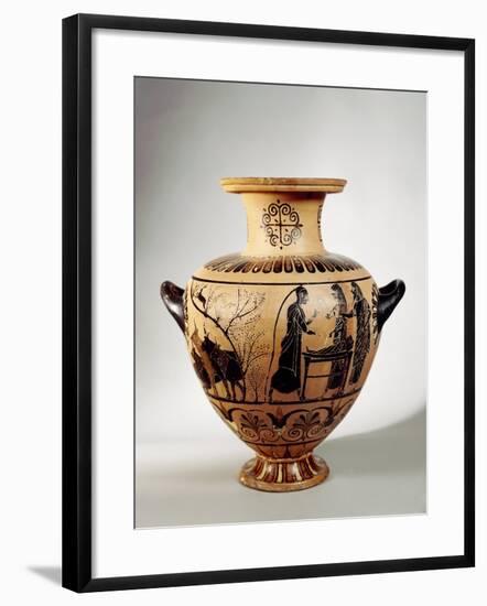 Black-Figure Pottery, Hydria Depicting Young Mercury's Theft of Apollo's Cattle-null-Framed Giclee Print
