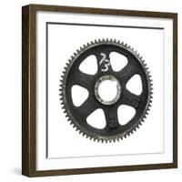 Black Fine Tooth Gear-Retroplanet-Framed Giclee Print