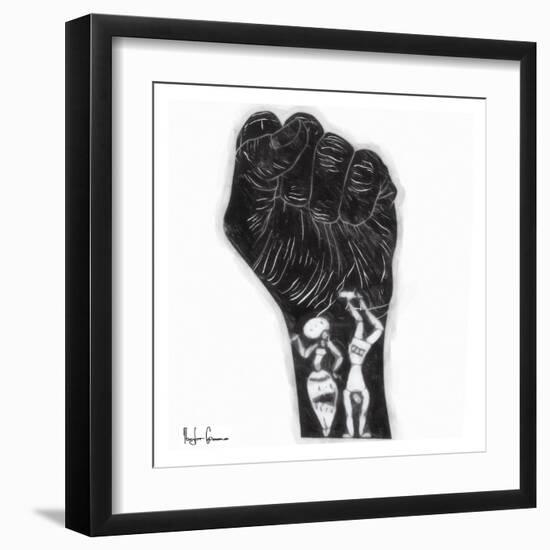 Black Fist-Taylor Greene-Framed Art Print