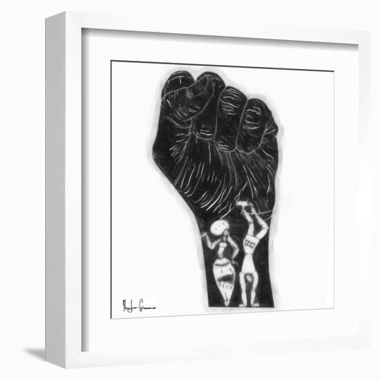 Black Fist-Taylor Greene-Framed Art Print