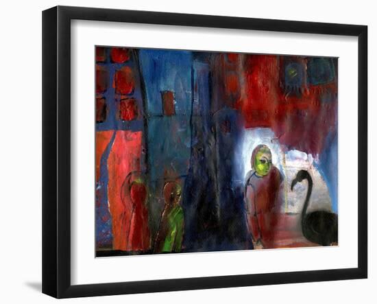 Black Flamingo, 2016-Gigi Sudbury-Framed Giclee Print