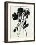 Black Flora-Maya Woods-Framed Art Print