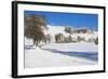 Black Forest Farmhouses in Winter Near Sankt Peter (Saint Peter)-Miles Ertman-Framed Photographic Print