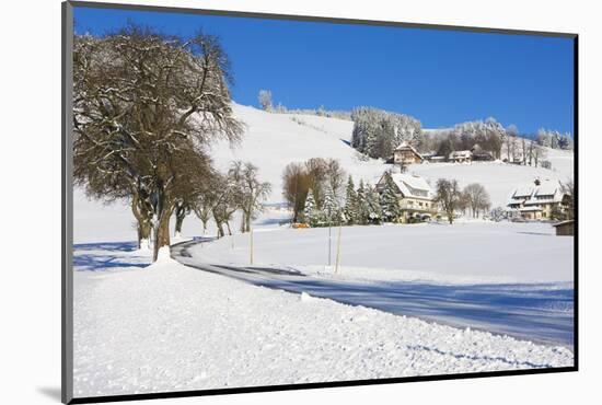 Black Forest Farmhouses in Winter Near Sankt Peter (Saint Peter)-Miles Ertman-Mounted Photographic Print