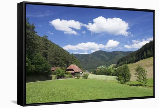 Black Forest House, Gutachtal Valley, Black Forest, Baden Wurttemberg, Germany, Europe-Markus Lange-Framed Stretched Canvas