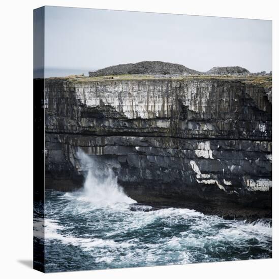 Black Fort, Aran Islands, County Galway, Connacht, Republic of Ireland, Europe-Andrew Mcconnell-Stretched Canvas