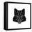 Black Fox-Lisa Kroll-Framed Stretched Canvas