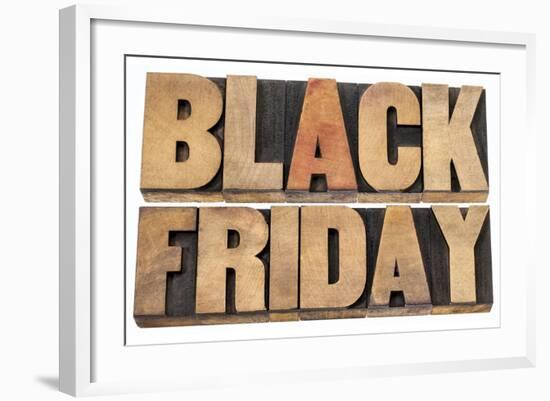 Black Friday-PixelsAway-Framed Art Print