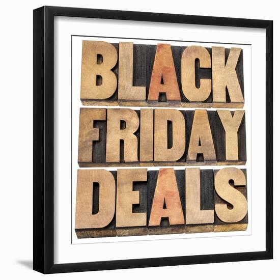 Black Friday-PixelsAway-Framed Art Print