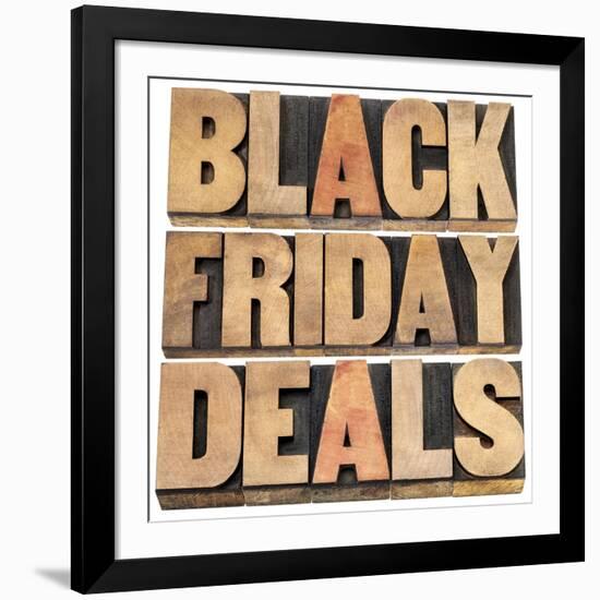 Black Friday-PixelsAway-Framed Art Print