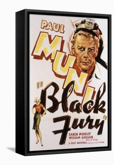 Black Fury, Paul Muni, 1935-null-Framed Stretched Canvas