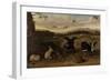 Black Game, Rabbits and Swallows in a Park, C.1700-Leonard Knyff-Framed Giclee Print