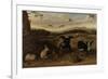 Black Game, Rabbits and Swallows in a Park, C.1700-Leonard Knyff-Framed Giclee Print