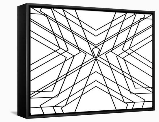 Black Geo-SD Graphics Studio-Framed Stretched Canvas