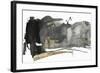 Black Gesture II-PI Studio-Framed Art Print