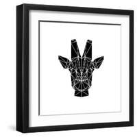 Black Giraffe-Lisa Kroll-Framed Art Print