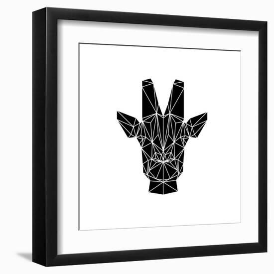 Black Giraffe-Lisa Kroll-Framed Art Print