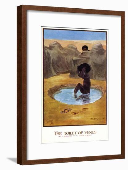 Black Girl Bathing-FE Morgan-Framed Art Print
