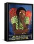 Black Girl with Wings-Laura James-Framed Stretched Canvas